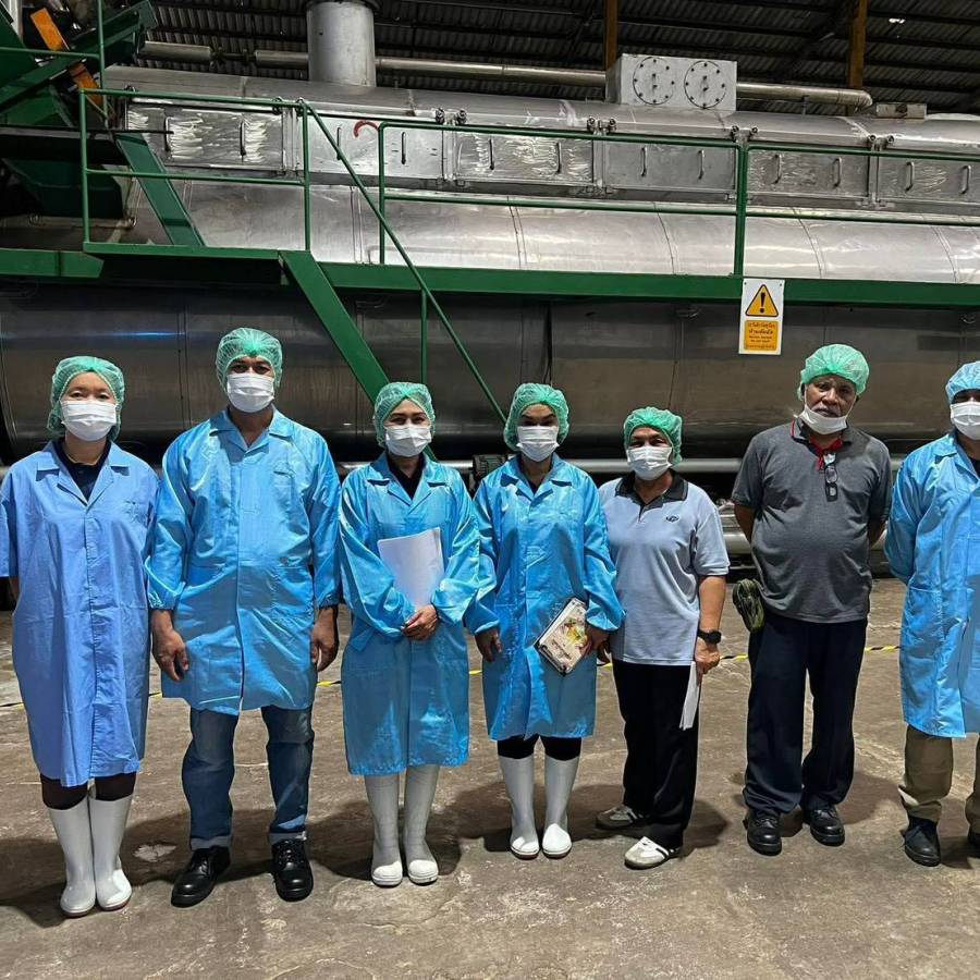 วันที่ 5 มีนาคม 2569 ส่วนมาตรฐานการปศุสัตว์ ตรวจประเมินเพื่อติดตามการรับรองระบบ GHPs/HACCP โรงงานผลิตอาหารสัตว์ปลาป่น บริษัท เจดีพี จำกัด