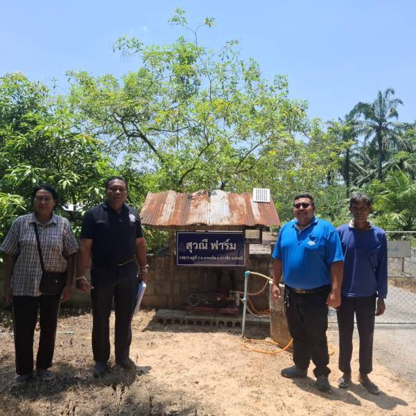 ปศุสัตว์กระบี่ ตรวจประเมินการขอรับรองการปฏิบัติทางการเกษตรที่ดีด้านปศุสัตว์