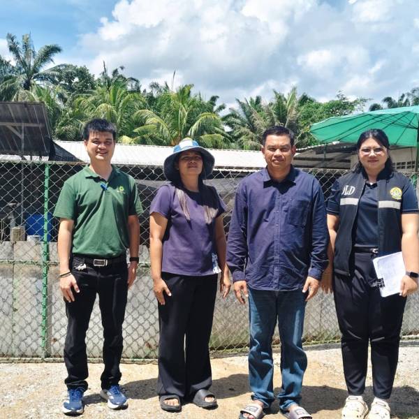 ปศุสัตว์กระบี่ ตรวจประเมินการขอรับรองการปฏิบัติทางการเกษตรที่ดีด้านปศุสัตว์